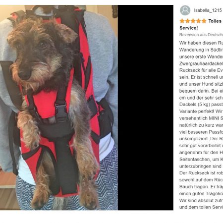 Bewertungen Hunderucksack Dog Carrier